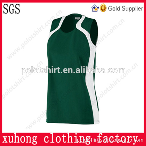 ladies 100%polyester dry fit sports vest for sports
